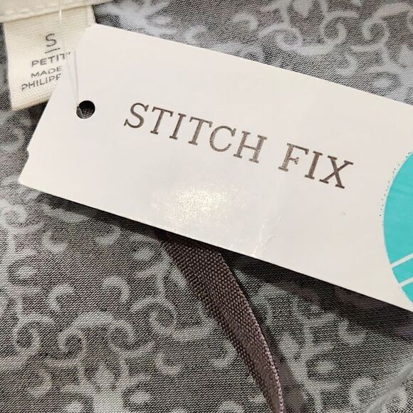 Magnolia Grace Shift Dress Small Petite Short Sleeve Stretch Relax Fit - Picture 10 of 12